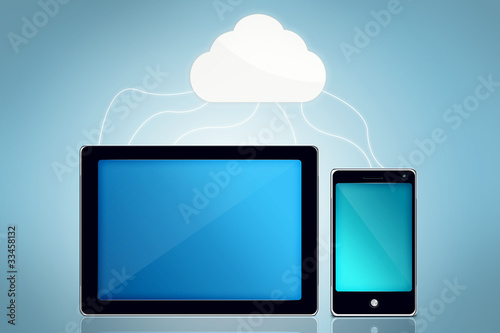 Obraz na plátně Cloud Computing