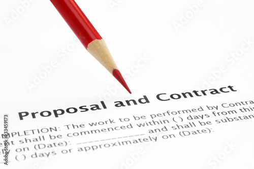 Proposal and contract