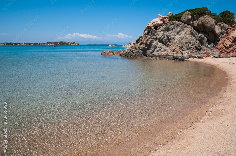 Sardinia, Italy: beach in La Maddalena island