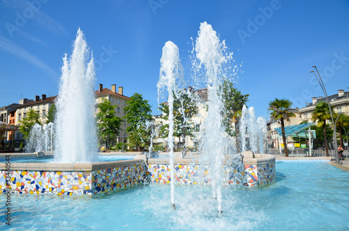 Les jeux d'eau de la Place Clémenceau à Pau