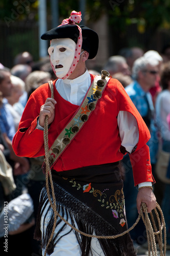 Sardinia, Italy: traditional carnival mask Issohadores