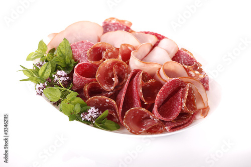 Ham and salami
