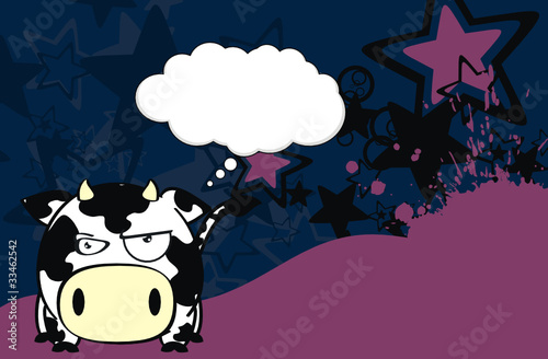 cow ball cartoon background2