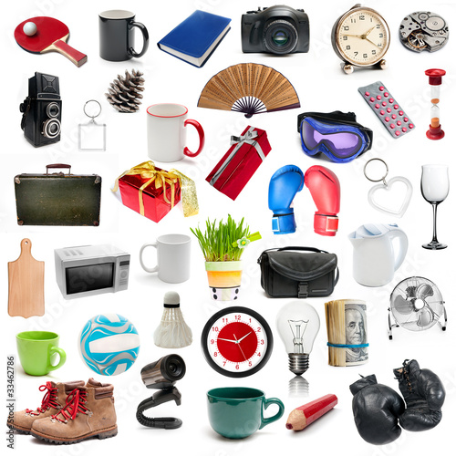set of different objects