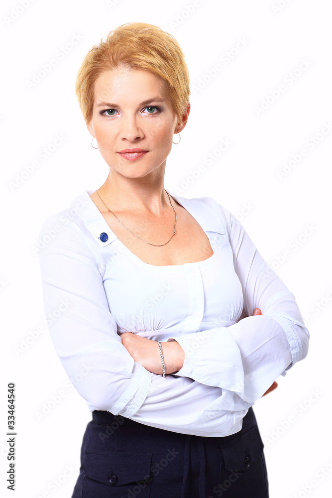 Portrait of a pretty business woman looking happ Portrait of a pretty business woman looking happ