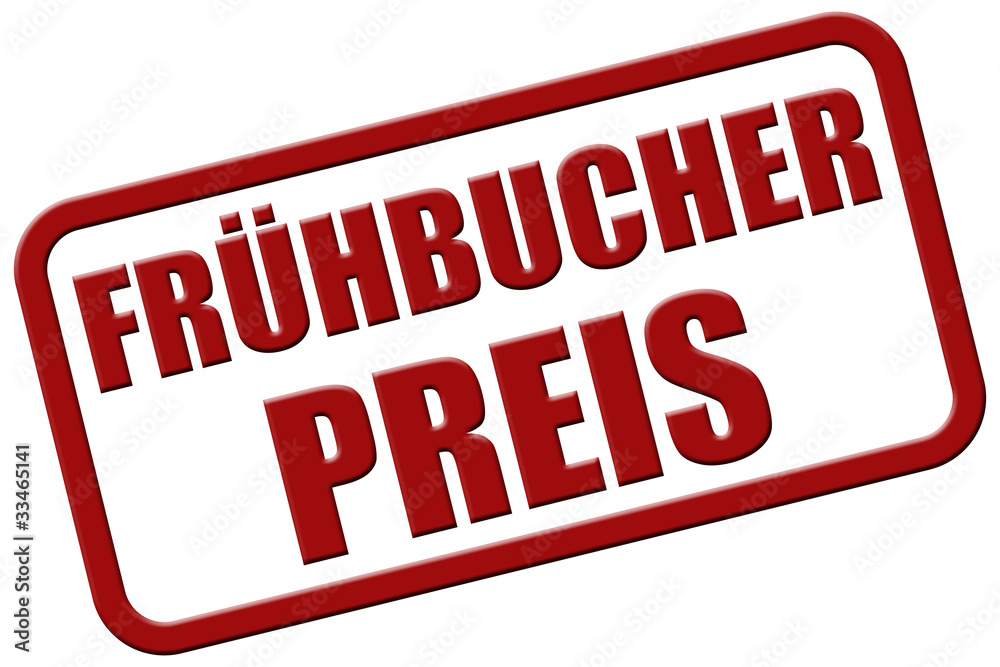 Stempel rot rel FRÜHBUCHER PREIS Stempel rot rel FRÜHBUCHER PREIS