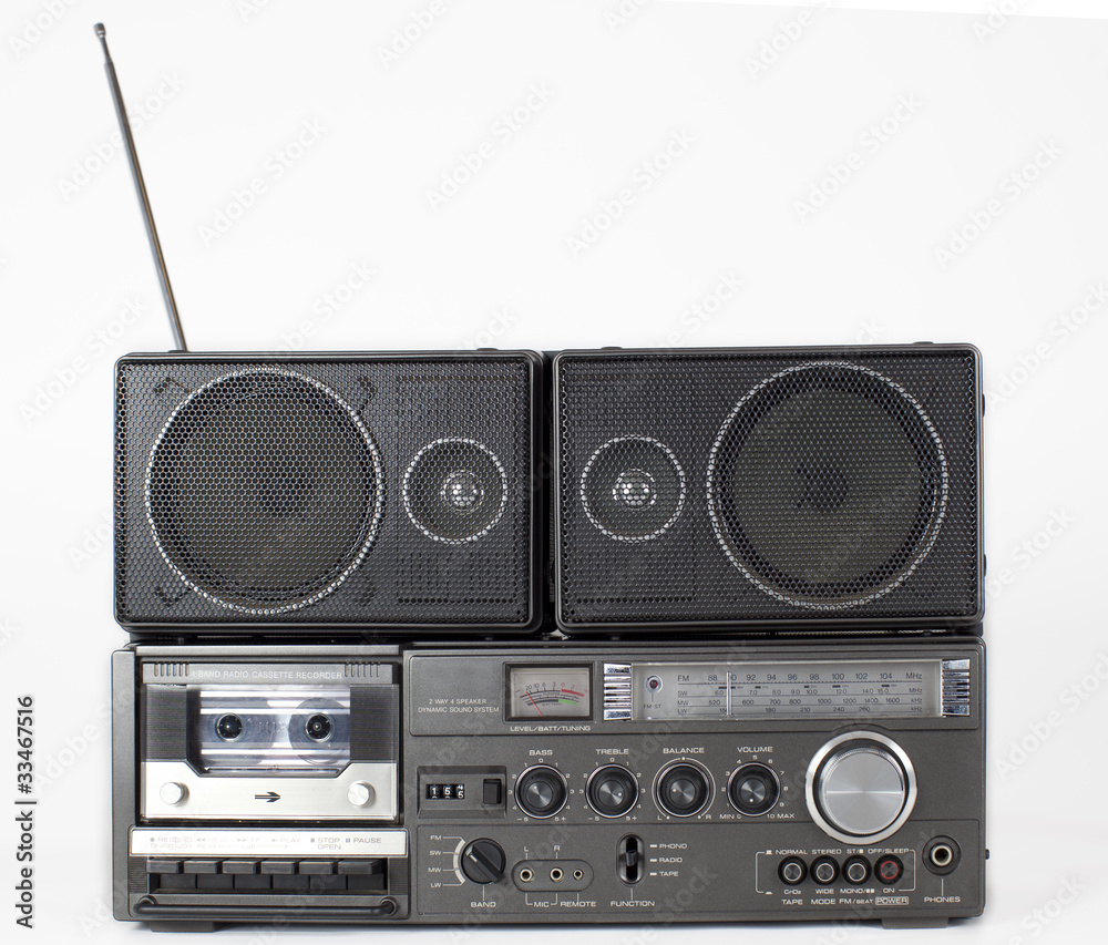 Obraz premium retro ghettoblaster