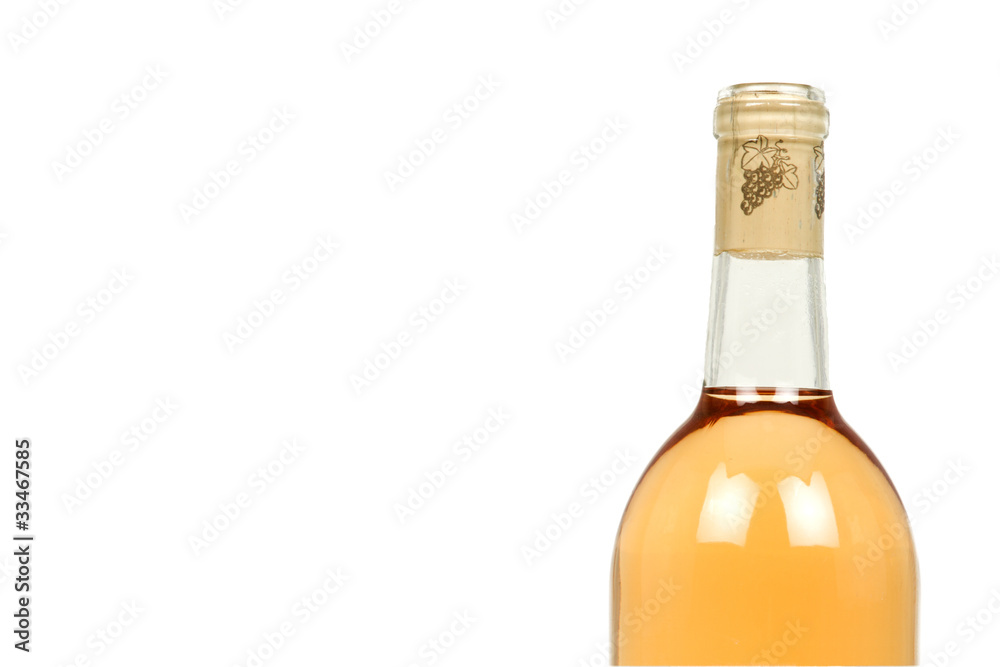 Detail of a Bottle of Light Wine Detail of a Bottle of Light Wine