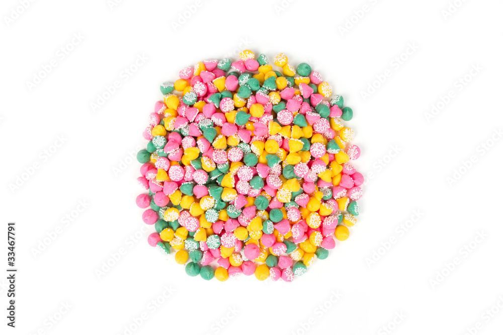 Mint Candies Isolated on a White Background Mint Candies Isolated on a White Background