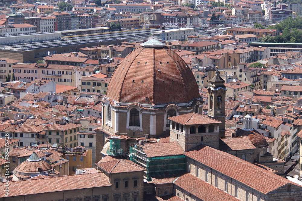 Fototapeta premium Panorama de la ville de Florence et le Duomo, Italie
