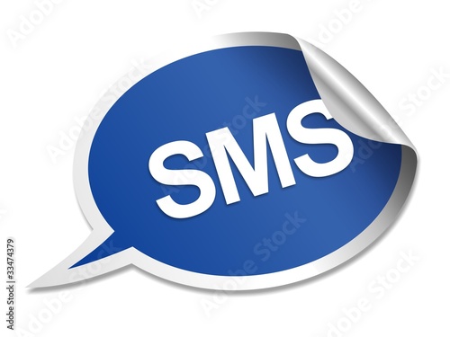 SMS speech bubble photo