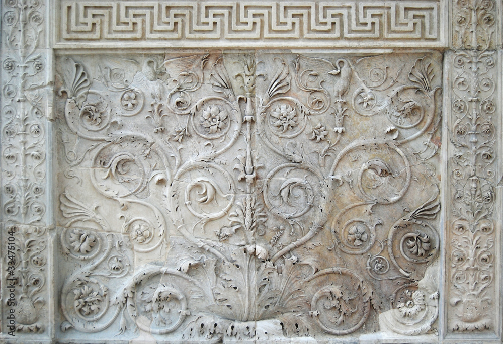 Tellus panel moulding of Ara Pacis in Rome Tellus panel moulding of Ara Pacis in Rome