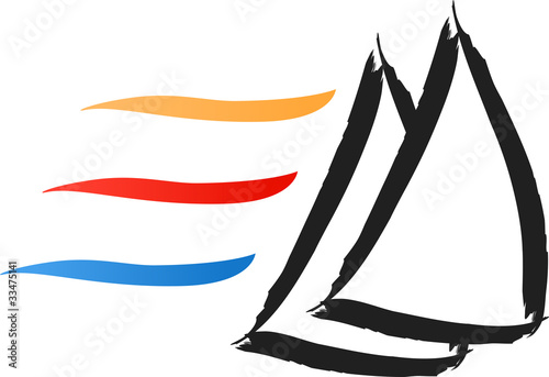 Sailing sign logo