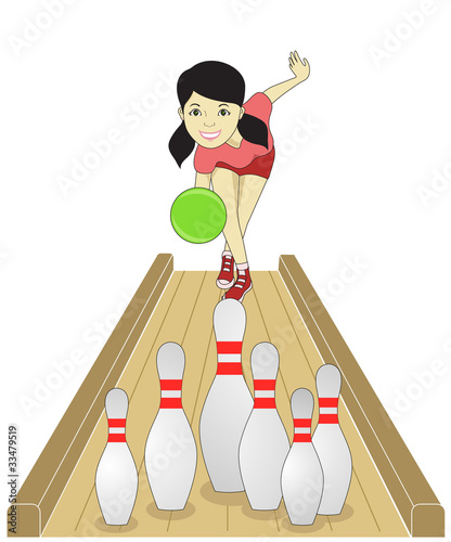 bowling girl