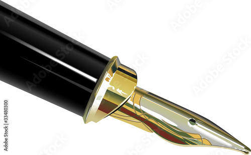 gold ink pen