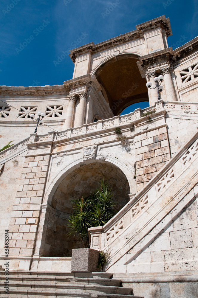 Fototapeta premium Sardinia, Italy: Cagliari: S. Remy rampart