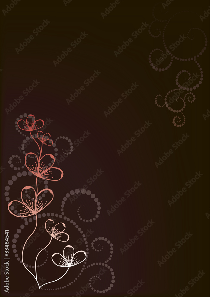 Retro Flower red Retro Flower red