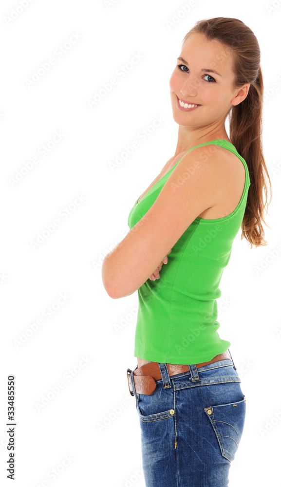 Fototapeta premium Attraktive junge Frau