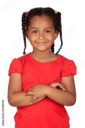 Adorable african little girl