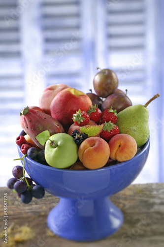 Canvastavla composition de fruits d'été