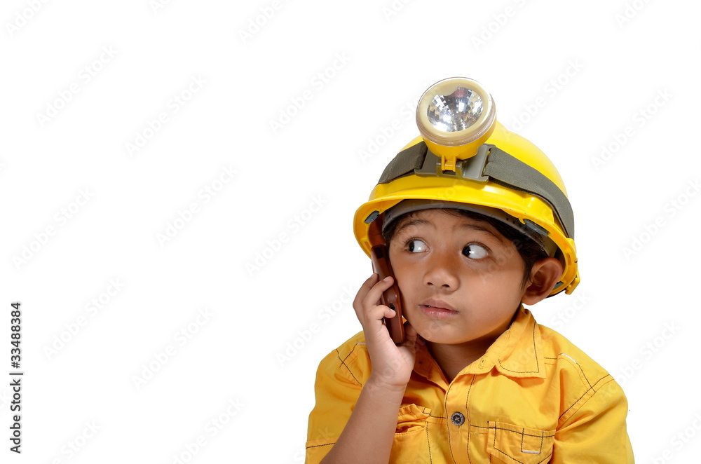 Engineer Boy in Phone Engineer Boy in Phone