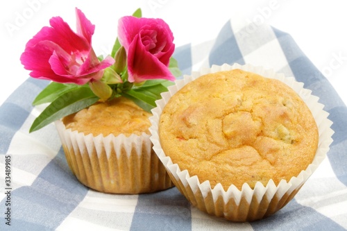 savory muffins with vegatables and turkey