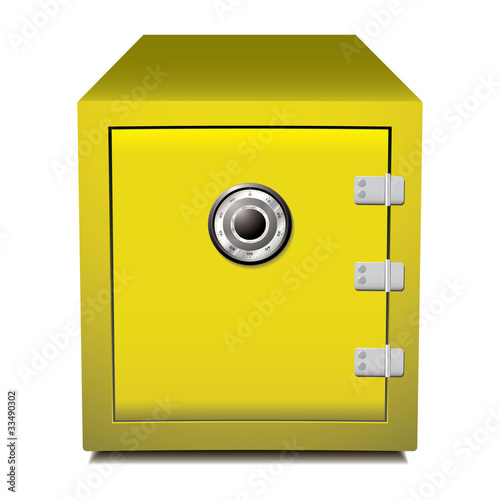 Secure gold metal safe