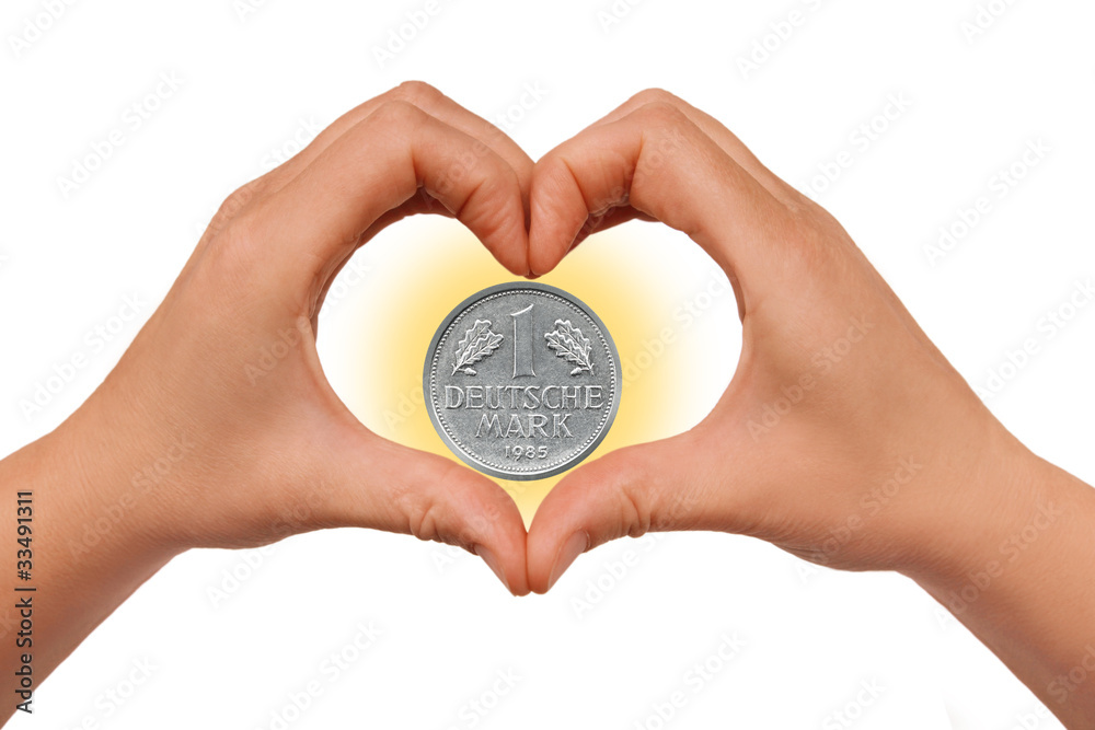 Fototapeta premium Geldserie: 1 deutsche Mark