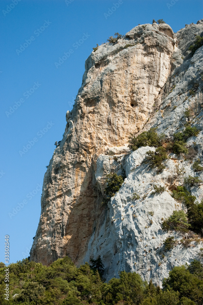 Sardinia, Italy: Cliff in Cala Luna, Orosei Gulf