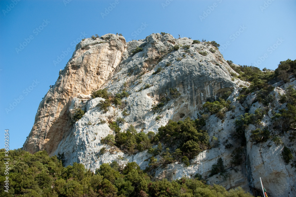 Sardinia, Italy: Cliff in Cala Luna, Orosei Gulf