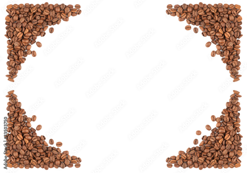 Naklejka premium Coffee Border