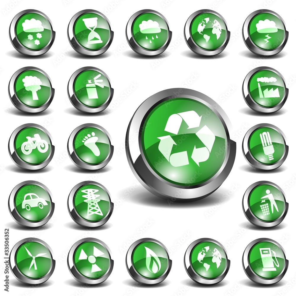 3D Enviromental Icons Big Set 3D Enviromental Icons Big Set