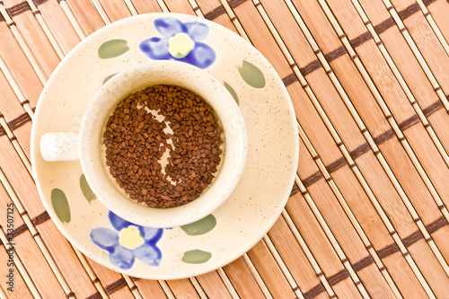 A cup of coffee.