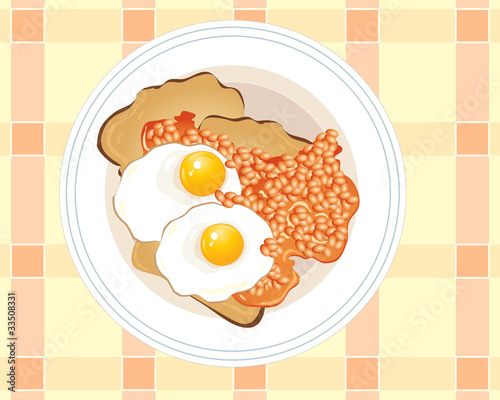 fried eggs on toast