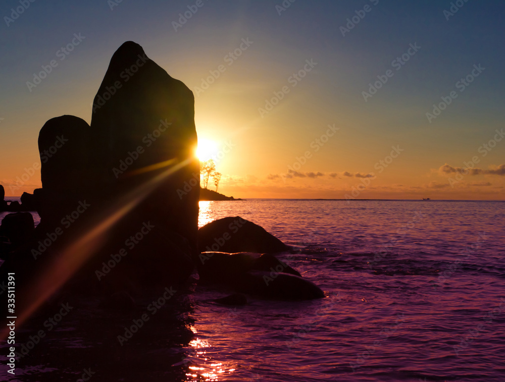 Morning Backdrop Seascape