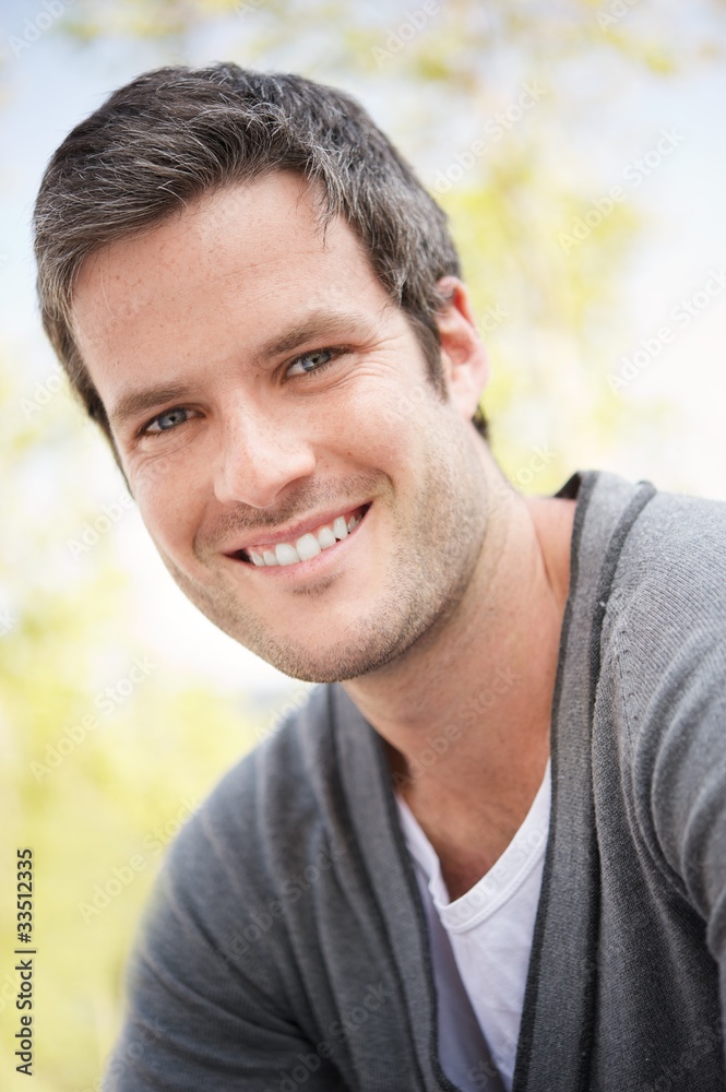 Handsome man smiling portrait Handsome man smiling portrait