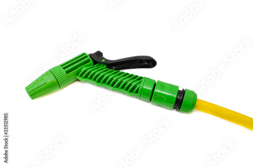 Hose for watering the garden with the spray