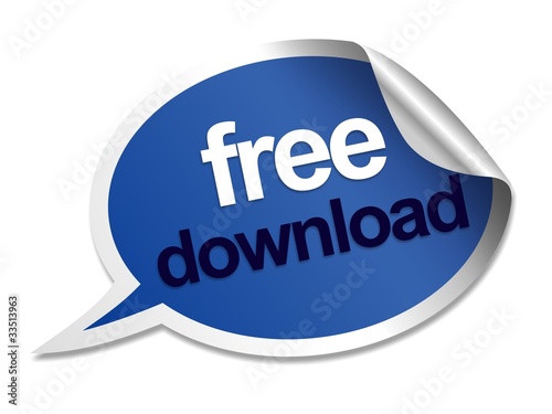 Vászonkép Free download speech bubble