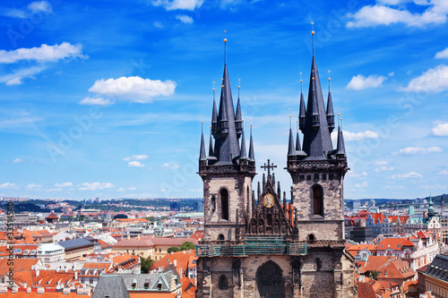 Photography Church of Our Lady before Tyn, Prague, Czech Republic