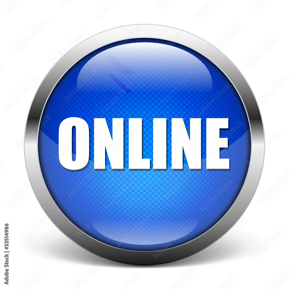 blue ONLINE icon