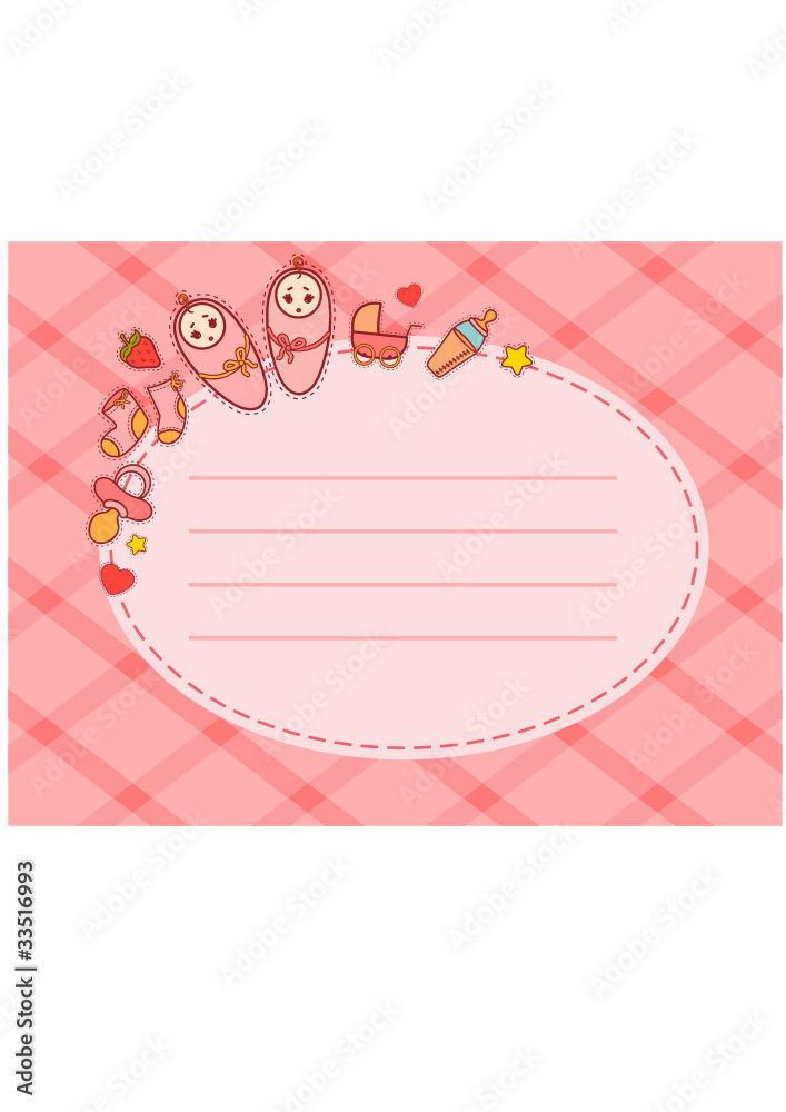 Vector beautiful background with baby icons Vector beautiful background with baby icons