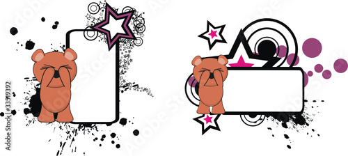 teddy bear funny cartoon copyspace
