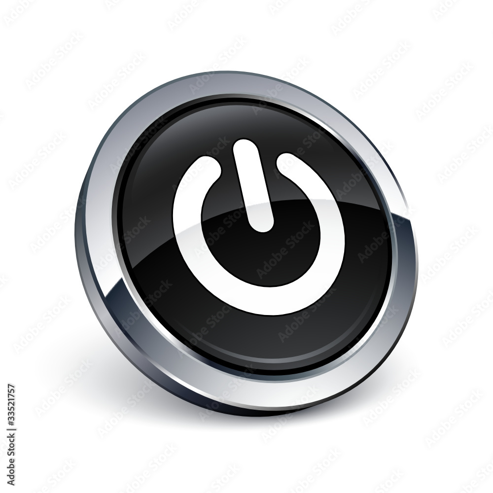 icône bouton internet power