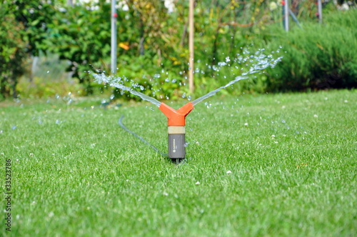 Grass watering