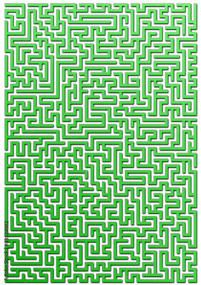 Labyrint in grün