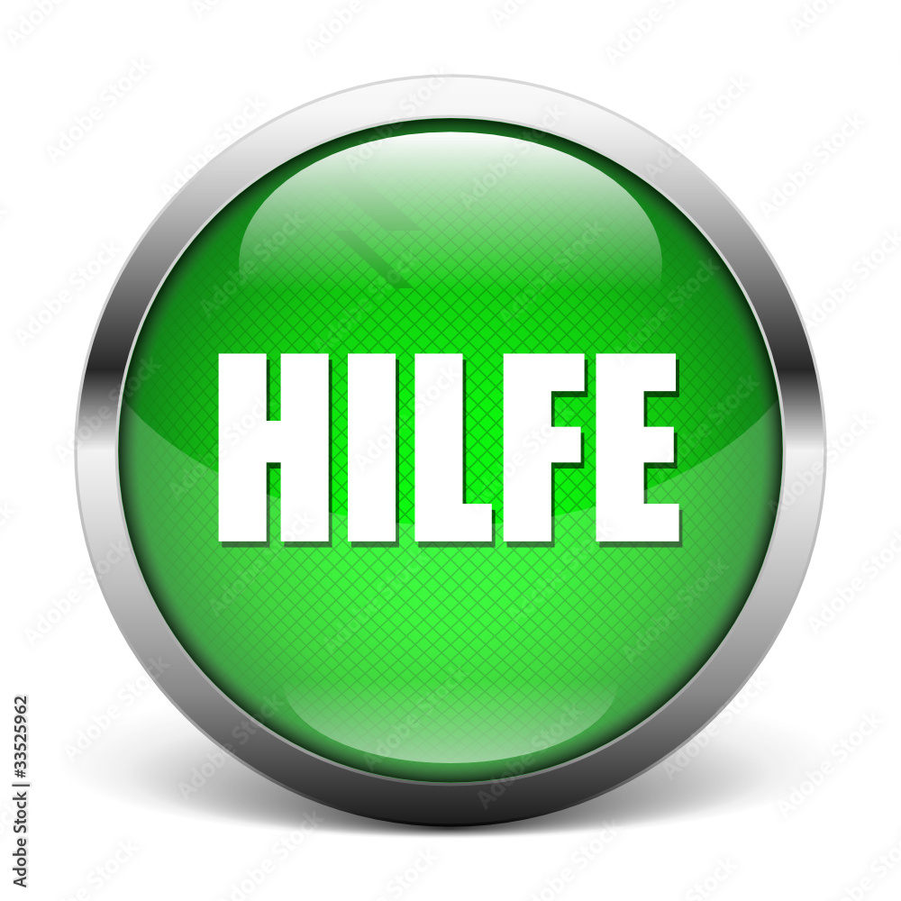 Vecteur Stock green HILFE icon