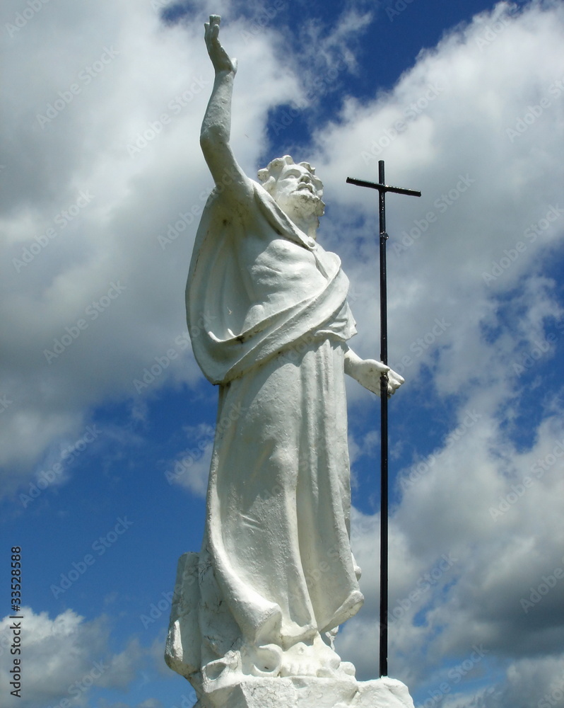 Obraz premium Jesus-Christ praying statue