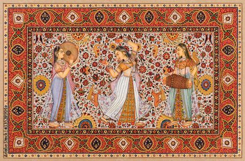 Indian miniature painting, Jaipur, Rajasthan, royal India