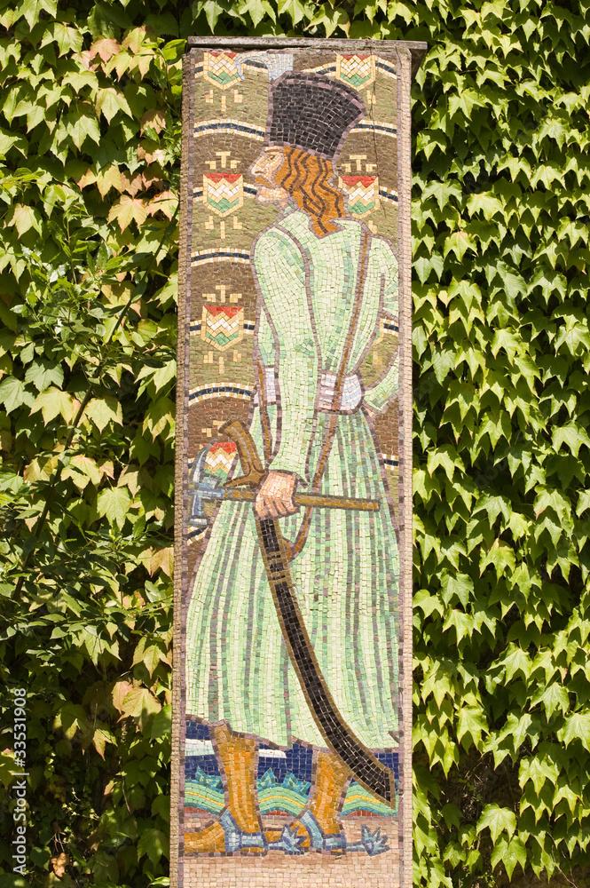 Naklejka premium Balint Balassa mosaic
