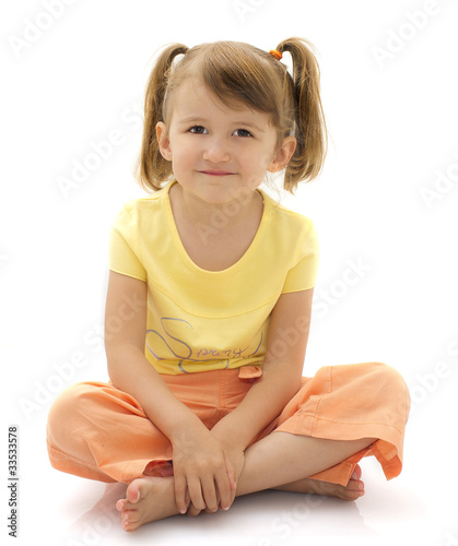 ritratto di bimba sorridente photo